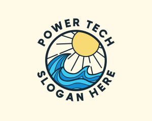 Sunny Ocean Wave logo