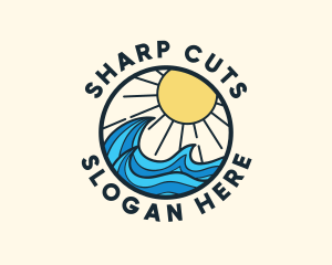 Sunny Ocean Wave logo design