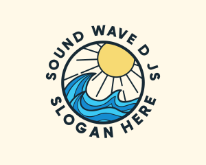 Sunny Ocean Wave logo design