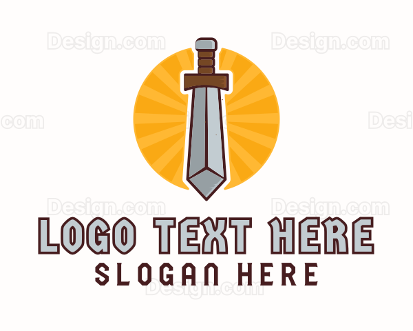 Barbarian Gaming Sword Logo