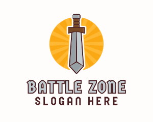 Barbarian Gaming Sword logo design