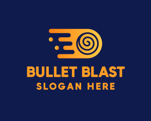 Fast Swirl Bullet logo design