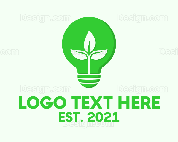 Eco Friendly Light Bul b Logo