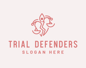 Divorce Lawyer Justice logo design