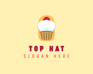 Cupcake Baker Toque logo design