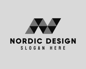 Generic Geometric Letter N Company logo design