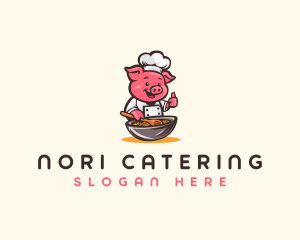 Pork Pig Culinary logo design