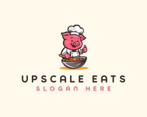 Pork Pig Culinary logo design