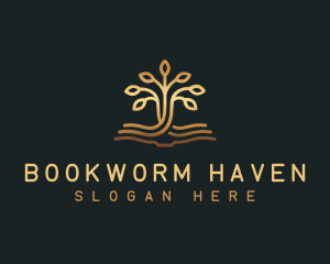 Book Tree Learning logo design