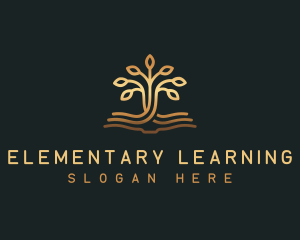 Book Tree Learning logo design