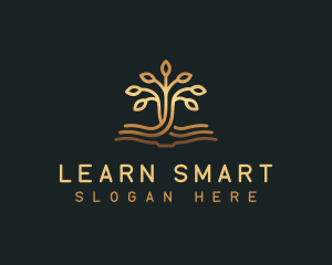 Book Tree Learning logo design