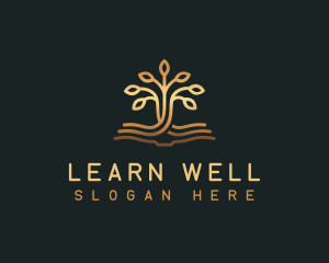 Book Tree Learning logo design