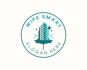 City Cleaning Wiper logo design