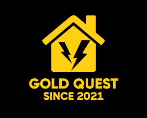 Gold Electric House  logo design