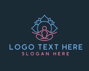 Yoga Lotus Meditation logo