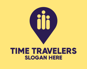 Traveler Location Pin logo design