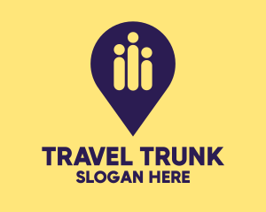 Traveler Location Pin logo design