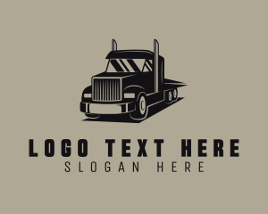 Haulage Courier Truck logo