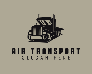 Haulage Courier Truck logo design