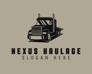 Haulage Courier Truck logo design