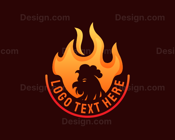 Hot Flame Chicken Logo