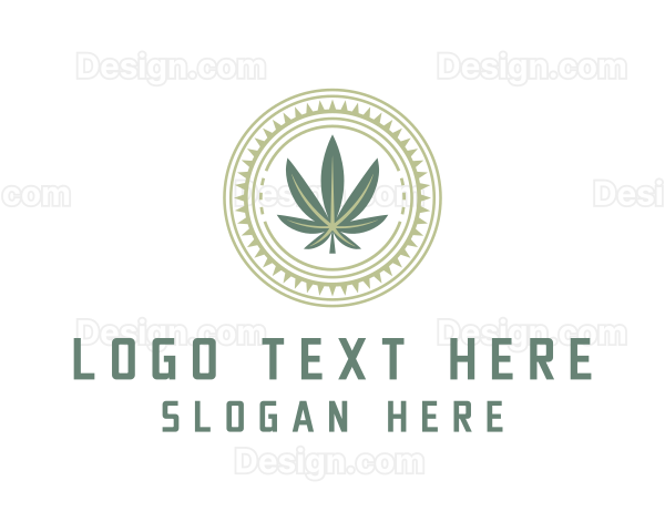 Cannabis Weed Plantation Logo