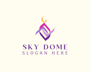 Muslim Temple Dome logo design