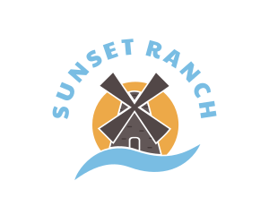 Agriculture Ranch Windmill logo