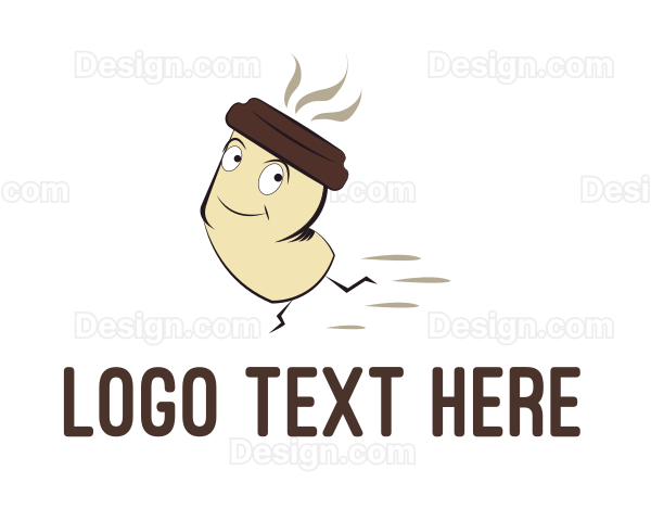 Coffee Cup Cartoon Logo