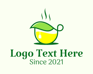 Hot Tea Leaf Cup logo