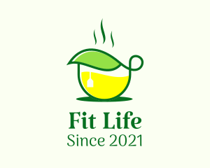 Hot Tea Leaf Cup logo