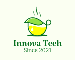 Hot Tea Leaf Cup logo