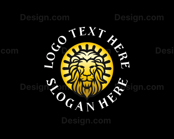 Luxurious Wild Lion Logo