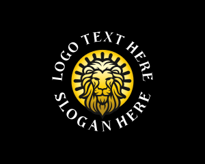 Luxurious Wild Lion logo