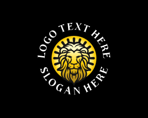 Luxurious Wild Lion Logo