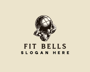 Strong Atlas Fitness logo design