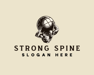 Strong Atlas Fitness logo design