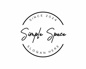 Simple Signature Business logo design