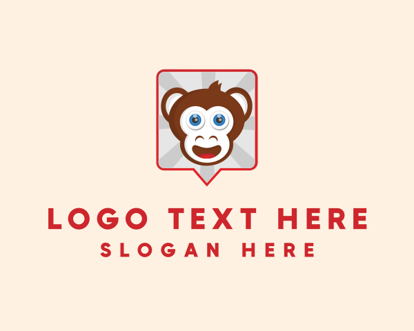 Monkey Chat Bubble logo