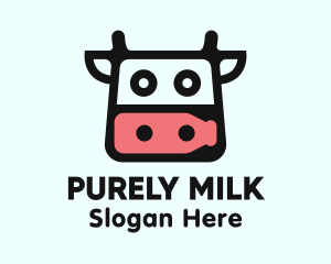 Cow Milk Head  logo
