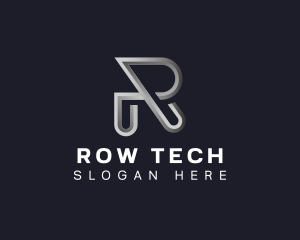 Tech Startup Letter R logo design