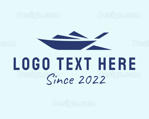 Motorboat Sea Transport Logo