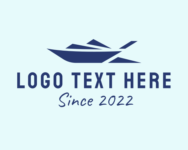 Motorboat logo example 2