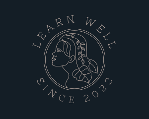 Wellness Leaf Woman  logo design