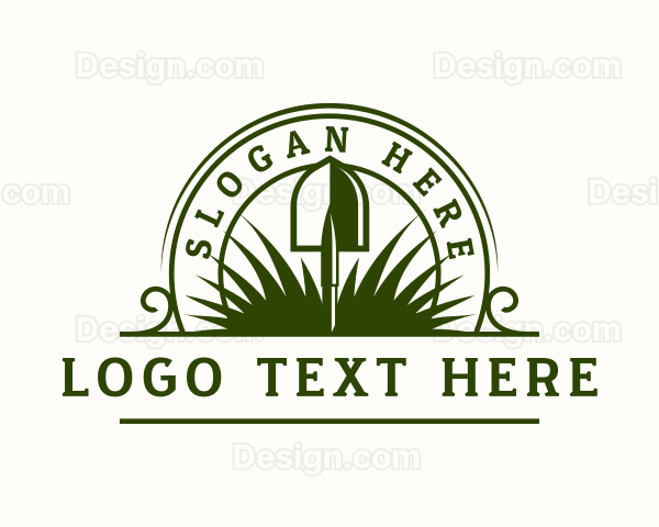 Shovel Grass Landscaping Logo