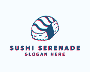 Glitch Nigiri Japanese Food logo