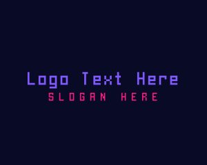 Retro Neon Wordmark logo