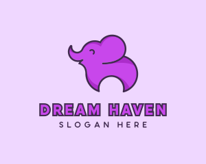 Happy Animal Elephant logo