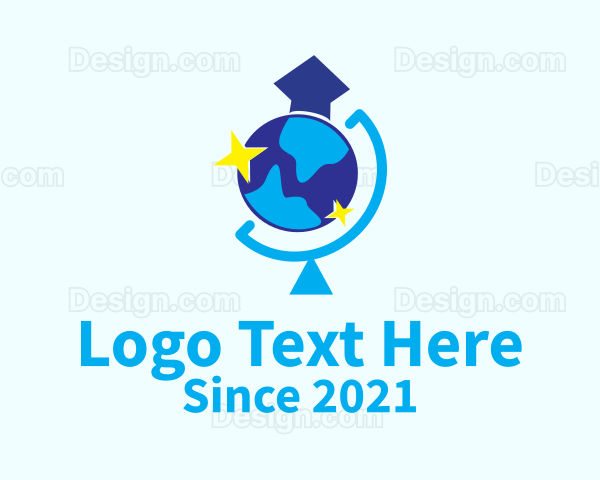 Global Graduation Cap Logo