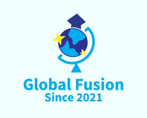 Global Graduation Cap logo design